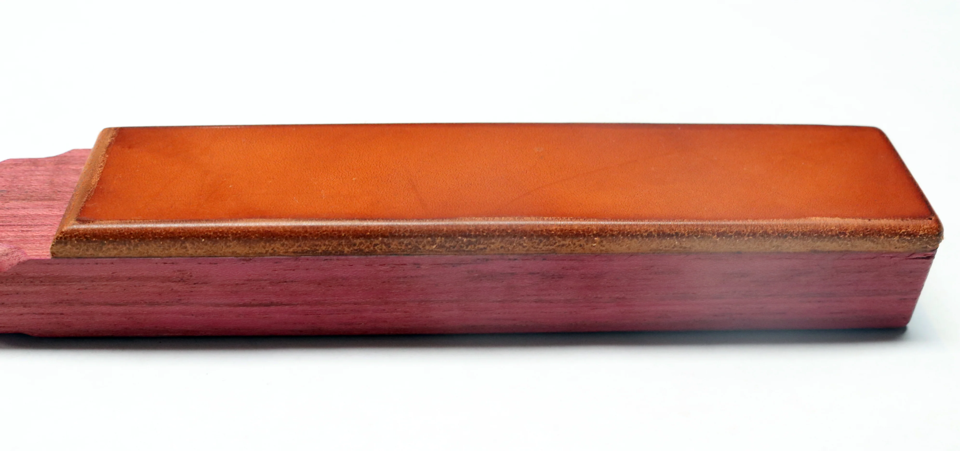 Anson Purple Heart Wood Paddle With Texas Leather face 5.5 oz - Image 2
