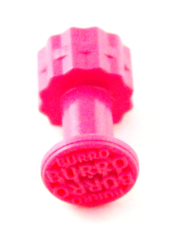 Burro PINK SERIES 12mm diameter/Pink raised grid logo 10 Piece