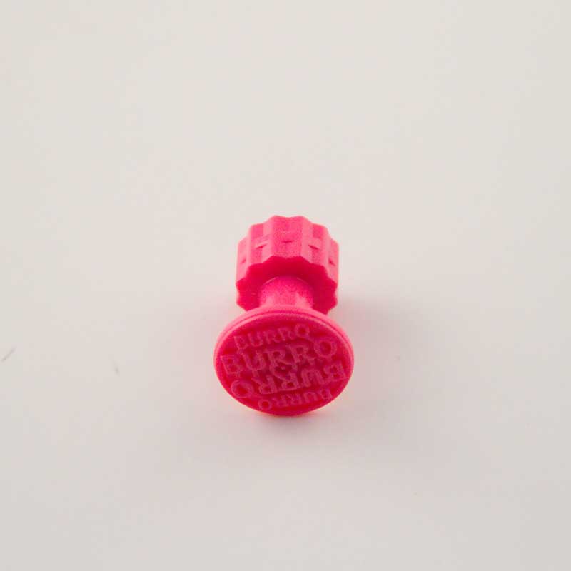 Burro PINK SERIES 16mm diameter/Pink raised grid logo 10 Piece - Image 2