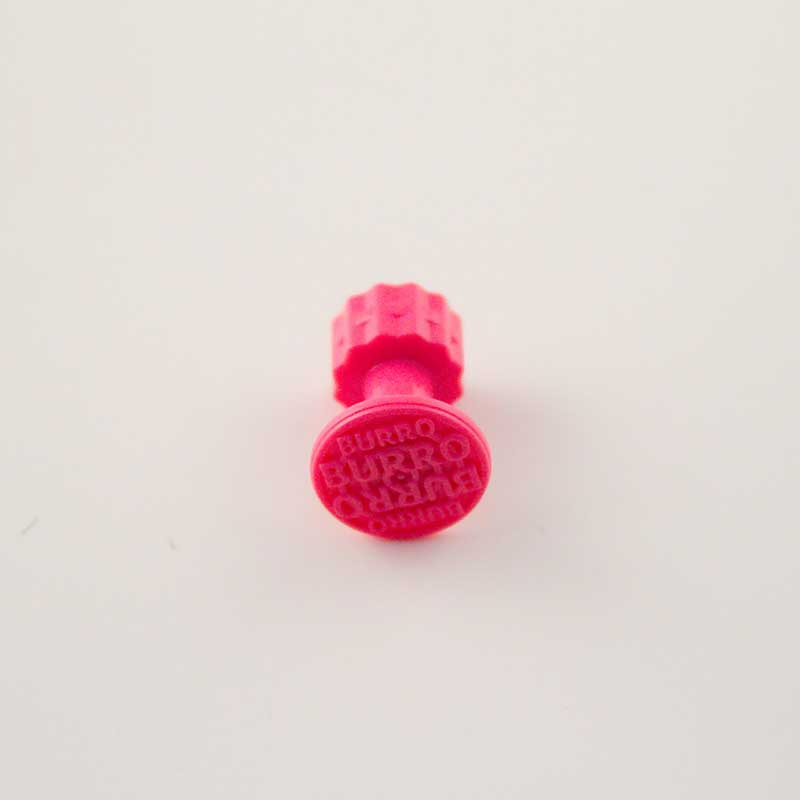Burro PINK SERIES 16mm diameter/Pink raised grid logo 5 Piece - Image 2