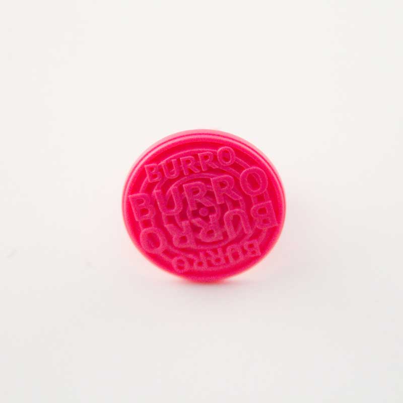 Burro PINK SERIES 27mm diameter/Pink raised grid logo 5 Piece - Image 2