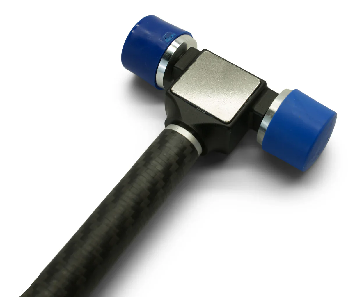 KECO Knockdown Hammer with Aluminum Head, Hard/Soft Tips - 12 Inch Carbon Fiber Handle - Image 2