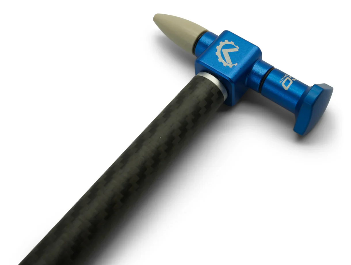 KECO Knockdown Hammer with Aluminum Head, Hard/Soft Tips - 12 Inch Carbon Fiber Handle - Image 2