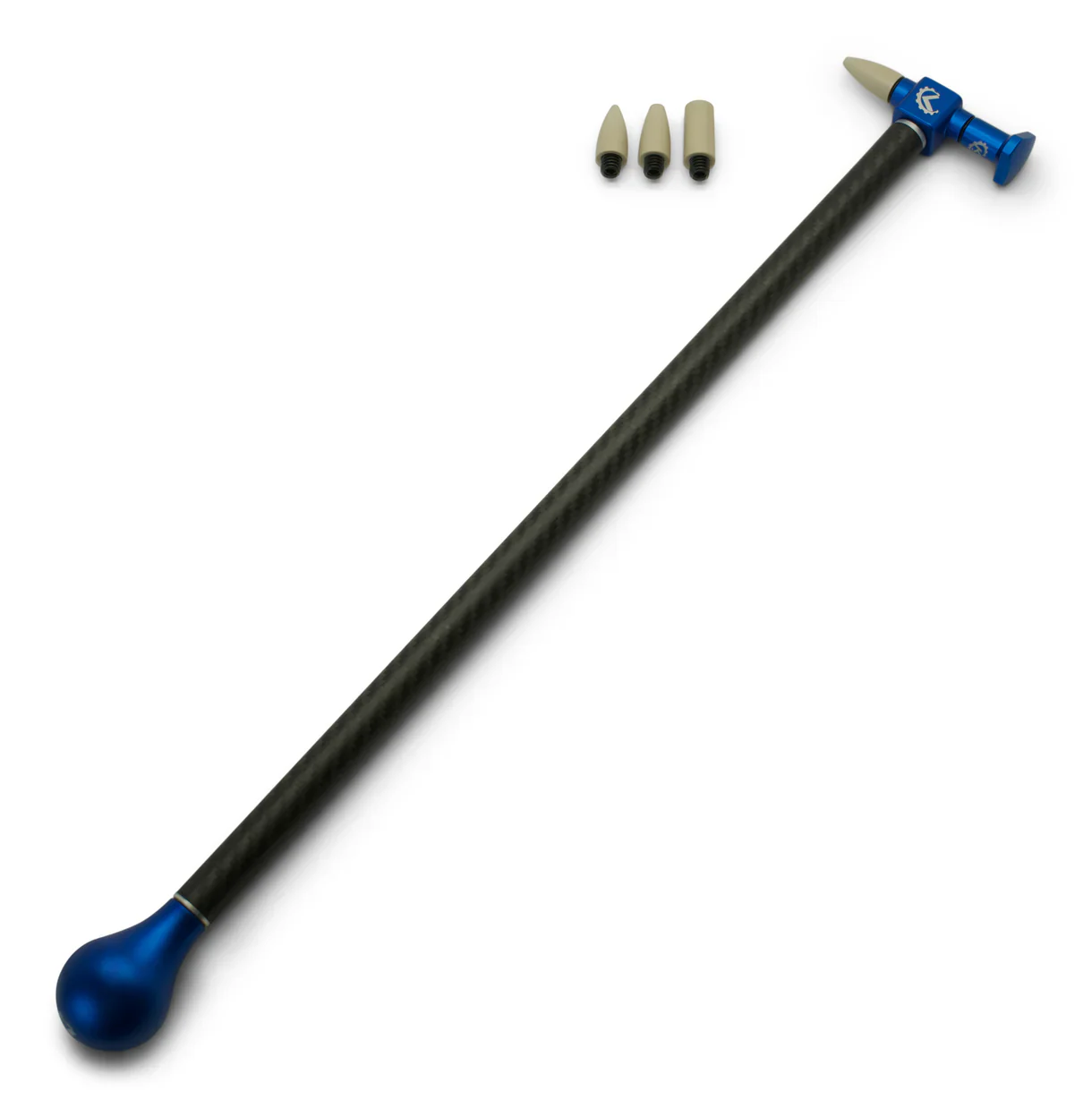 KECO Knockdown Hammer with Striker Holder and PEEK Tips - 16 Inch Carbon Handle - Image 2