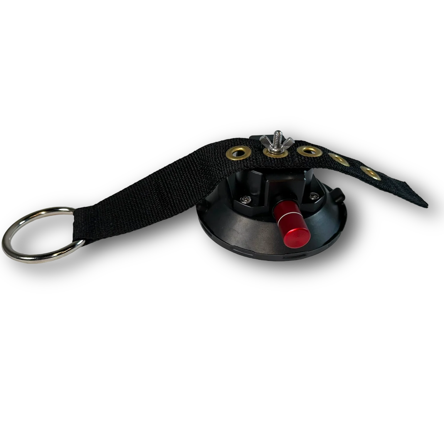 Suction cup with leverage strap 4.5" cup