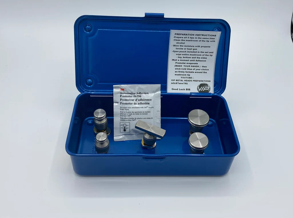 VIP METAL HEADS - COLD GLUE TIP SET WITH MAGNETIC STORAGE BOX - Image 3