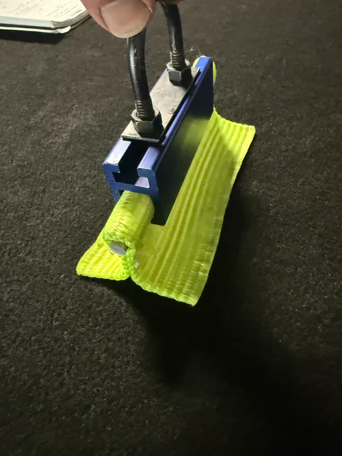 Yellow Edge Strap (Blue adapter shown for use case only, not included) - Image 2